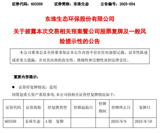 至尊配资 重大资产重组预案出炉！环保龙头，跨界卫星通信